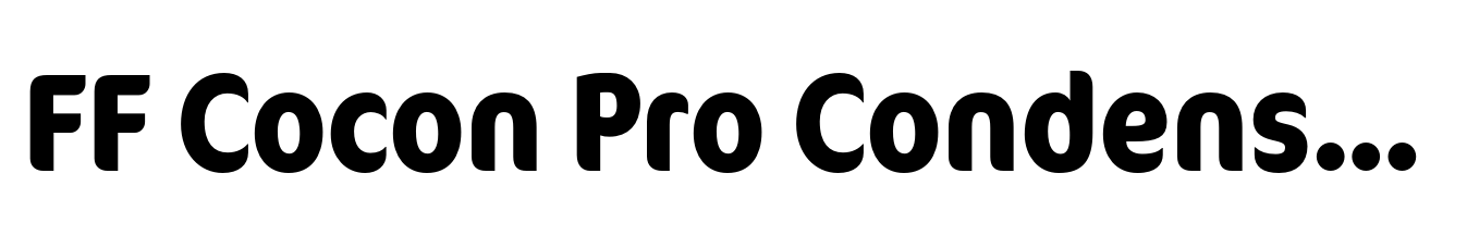 FF Cocon Pro Condensed Bold